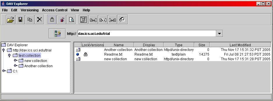 Screenshot with Locked Resource